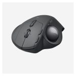 Logitech MX Ergo, ratón trackball ergonómico, modelo SKU 910-005179, conocido por su diseño cómodo y precisión mejorada