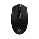 Logitech G G305, un ratón gaming inalámbrico, SKU 910-005283, cuenta con un diseño ligero y preciso, ideal para jugadores.