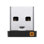 Vista frontal del Logitech MX Anywhere 2 Wireless Mobile Mouse, diseñado para mano derecha, con tecnología RF Wireless y Bluetooth, y resolución láser de 1000 DPI. SKU: 910-005314