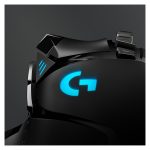 Logitech G502 HERO, ratón gamer con sensor HERO 25K, iluminación RGB, 11 botones programables y peso ajustable. SKU 910-005470