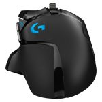 Logitech G502 HERO, ratón gamer con sensor HERO 25K, iluminación RGB, 11 botones programables y peso ajustable. SKU 910-005470