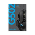 Imagen del ratón Logitech G502 HERO con sensor óptico de alta precisión, 11 botones programables, ajuste de peso y RGB personalizado, SKU 910-005471