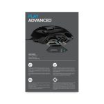 Imagen del ratón Logitech G502 HERO con sensor óptico de alta precisión, 11 botones programables, ajuste de peso y RGB personalizado, SKU 910-005471