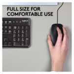 Ratón Logitech B110 Silent para oficina, ambidextro, con conexión USB tipo A, sensor óptico de 1000 DPI. SKU 910-005508