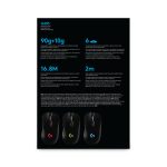 Logitech G G403 HERO, ratón gamer con sensor HERO 16K extremadamente preciso, SKU 910-005633