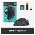Logitech ERGO M575 con trackball, ratón inalámbrico ergonómico, SKU 910-005872