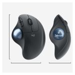 Logitech ERGO M575 con trackball, ratón inalámbrico ergonómico, SKU 910-005872