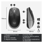 Ratón inalámbrico Logitech M190 con diseño ergonómico y cómodo, SKU: 910-005906