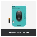 Ratón inalámbrico Logitech M190 con diseño ergonómico y cómodo, SKU: 910-005906