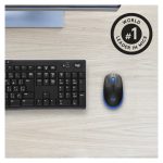 Logitech M190 ratón inalámbrico, diseño ergonómico, color negro, SKU: 910-005907