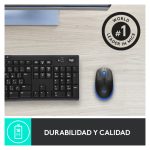 Logitech M190 ratón inalámbrico, diseño ergonómico, color negro, SKU: 910-005907