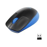 Logitech M190 ratón inalámbrico, diseño ergonómico, color negro, SKU: 910-005907