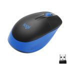 Logitech M190 ratón inalámbrico, diseño ergonómico, color negro, SKU: 910-005907
