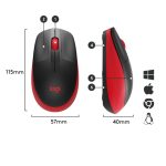 Ratón inalámbrico Logitech M190 con diseño ergonómico y precisión óptica SKU 910-005908