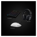 Logitech G 910-005943 ratón para juegos inalámbrico para mano derecha con sensibilidad de 25600 DPI