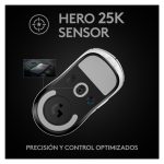 Logitech G 910-005943 ratón para juegos inalámbrico para mano derecha con sensibilidad de 25600 DPI