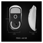 Logitech G 910-005943 ratón para juegos inalámbrico para mano derecha con sensibilidad de 25600 DPI