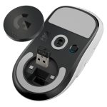 Logitech G 910-005943 ratón para juegos inalámbrico para mano derecha con sensibilidad de 25600 DPI