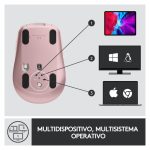Ratón inalámbrico Logitech MX Anywhere 3 con tecnología RF Wireless y Bluetooth, sensor láser de 4000 DPI para uso en viajes, SKU 910-005990