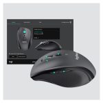 Vista frontal del ratón inalámbrico óptico Logitech M705, SKU 910-006034, diseñado para uso en oficina, con 1000 DPI y uso ergonómico para la mano derecha.