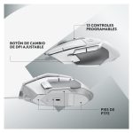 Ratón gaming Logitech G G502 X con sensor Hero 25K y diseño ergonómico - SKU 910-006147