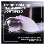 Ratón Logitech G G502 X PLUS con iluminación RGB, 25.600 dpi, 13 botones programables. SKU: 910-006172