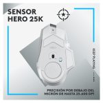 Vista del ratón inalámbrico Logitech G G502 X LIGHTSPEED con tecnología avanzada y alto rendimiento, SKU 910-006190