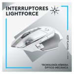 Vista del ratón inalámbrico Logitech G G502 X LIGHTSPEED con tecnología avanzada y alto rendimiento, SKU 910-006190