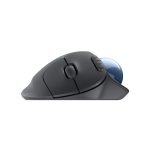 Logitech ratón modelo 910-006221, adecuado para oficina, diseño ergonómico para mano derecha, conexión RF Wireless más Bluetooth, trackball integrado y 2000 DPI