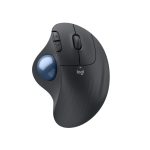 Logitech ratón modelo 910-006221, adecuado para oficina, diseño ergonómico para mano derecha, conexión RF Wireless más Bluetooth, trackball integrado y 2000 DPI