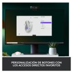 Vista del ratón inalámbrico Logitech Signature M650 L, diseño ergonómico, SKU 910-006238