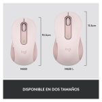 Ratón inalámbrico Logitech Signature M650 con diseño ergonómico, SKU 910-006254
