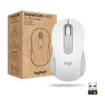 Ratón inalámbrico Logitech Signature M650 para negocios, blanco, adecuado para manos pequeñas o medianas, con conectividad Logi Bolt y Bluetooth, incluye la tecnología SmartWheel. SKU 910-006275.