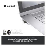 Ratón inalámbrico Logitech Signature M650 para negocios, blanco, adecuado para manos pequeñas o medianas, con conectividad Logi Bolt y Bluetooth, incluye la tecnología SmartWheel. SKU 910-006275.