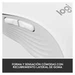 Ratón inalámbrico Logitech Signature M650 para negocios, blanco, adecuado para manos pequeñas o medianas, con conectividad Logi Bolt y Bluetooth, incluye la tecnología SmartWheel. SKU 910-006275.