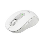 Ratón inalámbrico Logitech Signature M650 para negocios, blanco, adecuado para manos pequeñas o medianas, con conectividad Logi Bolt y Bluetooth, incluye la tecnología SmartWheel. SKU 910-006275.
