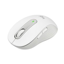 Ratón inalámbrico Logitech Signature M650 para negocios, blanco, adecuado para manos pequeñas o medianas, con conectividad Logi Bolt y Bluetooth, incluye la tecnología SmartWheel. SKU 910-006275.