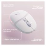Ratón inalámbrico Logitech G G705 con diseño ergonómico y tecnología avanzada para gamers, SKU 910-006368