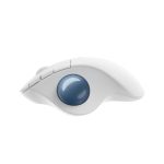 Ratón Logitech modelo 910-006438, diseñado para la mano derecha con conectividad RF Wireless y Bluetooth, y trackball de 2000 DPI