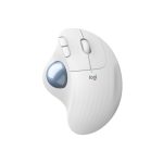 Ratón Logitech modelo 910-006438, diseñado para la mano derecha con conectividad RF Wireless y Bluetooth, y trackball de 2000 DPI