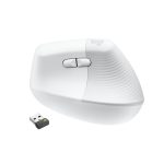 Imagen del ratón ergonómico Logitech Lift for Business, diseñado para uso prolongado en entornos empresariales, SKU 910-006496