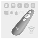 Presentador inalámbrico Logitech R500, control remoto para presentaciones con SKU 910-006520