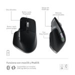 Logitech 910-006571 ratón para oficina, mano derecha, Bluetooth, sensor Laser y 8000 DPI