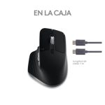 Logitech 910-006571 ratón para oficina, mano derecha, Bluetooth, sensor Laser y 8000 DPI