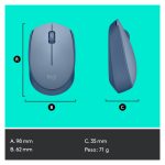 Ratón inalámbrico Logitech M171. Conexión USB. SKU: 910-006866