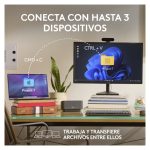 Imagen del Logitech ratón modelo 910-006930, diseñado para uso en oficina, con tecnología RF Wireless y Bluetooth, láser de 8000 DPI, para uso con mano derecha.