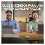 Ratón inalámbrico Logitech para oficina, diseñado para la mano derecha, con conectividad RF y Bluetooth y resolución de 8000 DPI. SKU 910-006931.