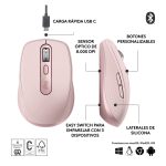 Ratón inalámbrico Logitech para oficina, diseñado para la mano derecha, con conectividad RF y Bluetooth y resolución de 8000 DPI. SKU 910-006931.