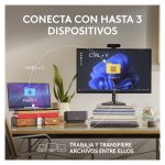 Ratón inalámbrico Logitech para oficina, diseñado para la mano derecha, con conectividad RF y Bluetooth y resolución de 8000 DPI. SKU 910-006931.
