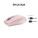 Ratón inalámbrico Logitech para oficina, diseñado para la mano derecha, con conectividad RF y Bluetooth y resolución de 8000 DPI. SKU 910-006931.